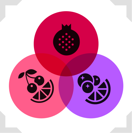 fruity icons set